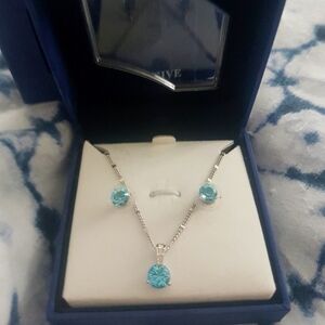 Authentic Swarovski Necklace & Earrings
